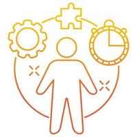 project manager icon, suitable for a wide range of digital creative projects. vector