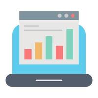 Online data icon, suitable for a wide range of digital creative projects. vector