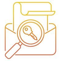 email search password icon, suitable for a wide range of digital creative projects. vector