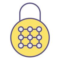 padlock icon, suitable for a wide range of digital creative projects. vector