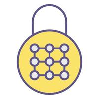 padlock icon, suitable for a wide range of digital creative projects. vector