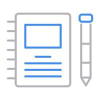 note icon, suitable for a wide range of digital creative projects. vector