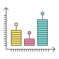 icono de informe de datos, adecuado para una amplia gama de proyectos creativos digitales. vector