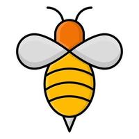 bee icon, suitable for a wide range of digital creative projects. vector