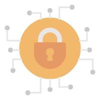 cyber security icon, suitable for a wide range of digital creative projects. vector