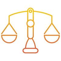 scales icon, suitable for a wide range of digital creative projects. vector