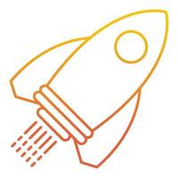 Rocket icon, suitable for a wide range of digital creative projects. vector