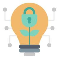 Data security idea icon, suitable for a wide range of digital creative projects. vector