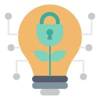 Data security idea icon, suitable for a wide range of digital creative projects. vector