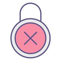 padlock icon, suitable for a wide range of digital creative projects. vector