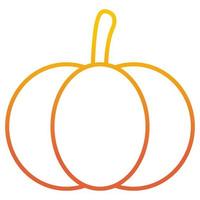 Pumpkin icon, suitable for a wide range of digital creative projects. vector