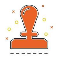 stamp icon, suitable for a wide range of digital creative projects. vector