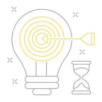 Idea target icon, suitable for a wide range of digital creative projects. vector