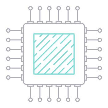 processor icon, suitable for a wide range of digital creative projects. vector