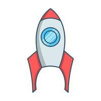 icono de nave espacial, adecuado para una amplia gama de proyectos creativos digitales. vector