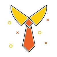 Necktie icon, suitable for a wide range of digital creative projects. vector