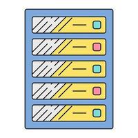 server icon, suitable for a wide range of digital creative projects. vector