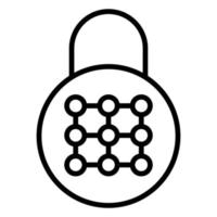 padlock icon, suitable for a wide range of digital creative projects. vector