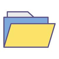 folder icon, suitable for a wide range of digital creative projects. vector