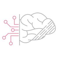 digital mind icon, suitable for a wide range of digital creative projects. vector