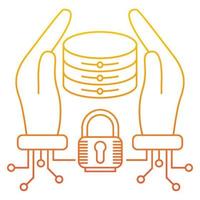 Data security icon, suitable for a wide range of digital creative projects. vector