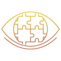 Strategic vision icon, suitable for a wide range of digital creative projects. vector