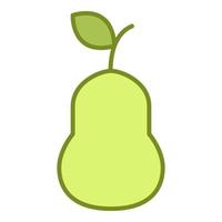 pear icon, suitable for a wide range of digital creative projects. vector
