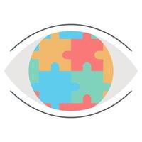 Strategic vision icon, suitable for a wide range of digital creative projects. vector