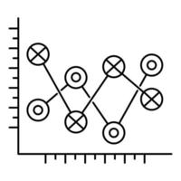 icono de diagrama, adecuado para una amplia gama de proyectos creativos digitales. vector