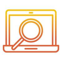 online search icon, suitable for a wide range of digital creative projects. vector