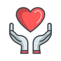Heart icon, suitable for a wide range of digital creative projects. vector