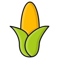 icono de maíz, adecuado para una amplia gama de proyectos creativos digitales. vector
