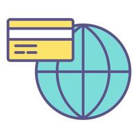 global payment icon, suitable for a wide range of digital creative projects. vector