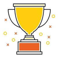 Trophy icon, suitable for a wide range of digital creative projects. vector