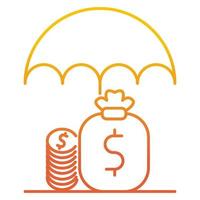 funds protection icon, suitable for a wide range of digital creative projects. vector
