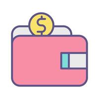 wallet icon, suitable for a wide range of digital creative projects. vector