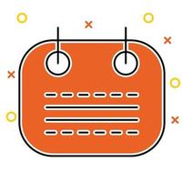 calendar icon, suitable for a wide range of digital creative projects. vector