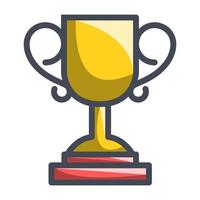 Trophy icon, suitable for a wide range of digital creative projects. vector
