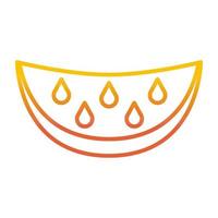 Watermelon icon, suitable for a wide range of digital creative projects. vector