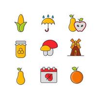 Autumn icons, suitable for a wide range of digital creative projects. vector