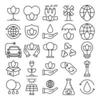 Environment icons, suitable for a wide range of digital creative projects. vector