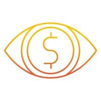 market vision icon, suitable for a wide range of digital creative projects. vector