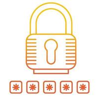 password icon, suitable for a wide range of digital creative projects. vector