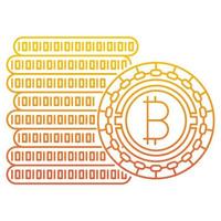 Bitcoin icon, suitable for a wide range of digital creative projects. vector