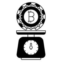 bitcoin balance price icon, suitable for a wide range of digital creative projects. vector