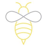 icono de abejas, adecuado para una amplia gama de proyectos creativos digitales. vector