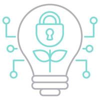 Data security idea icon, suitable for a wide range of digital creative projects. vector
