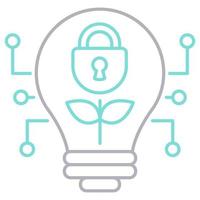 Data security idea icon, suitable for a wide range of digital creative projects. vector