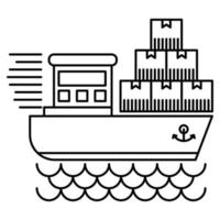 shipping icon, suitable for a wide range of digital creative projects. vector