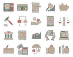 Banking icons, suitable for a wide range of digital creative projects. vector